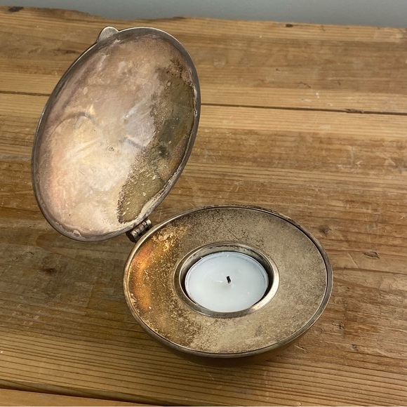 Silver Plate Design House Stockholm Shell Tea Light Holder Design Magnus Löfgren - Picture 5 of 16